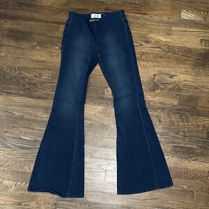 Women's Flared Blue Jeans